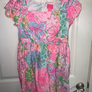 Lilly Pulitzer Colorful Floral Kids Dress